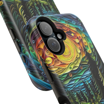 Radiant Forest Sunset MagSafe iPhone Case – Artistic Landscape Design