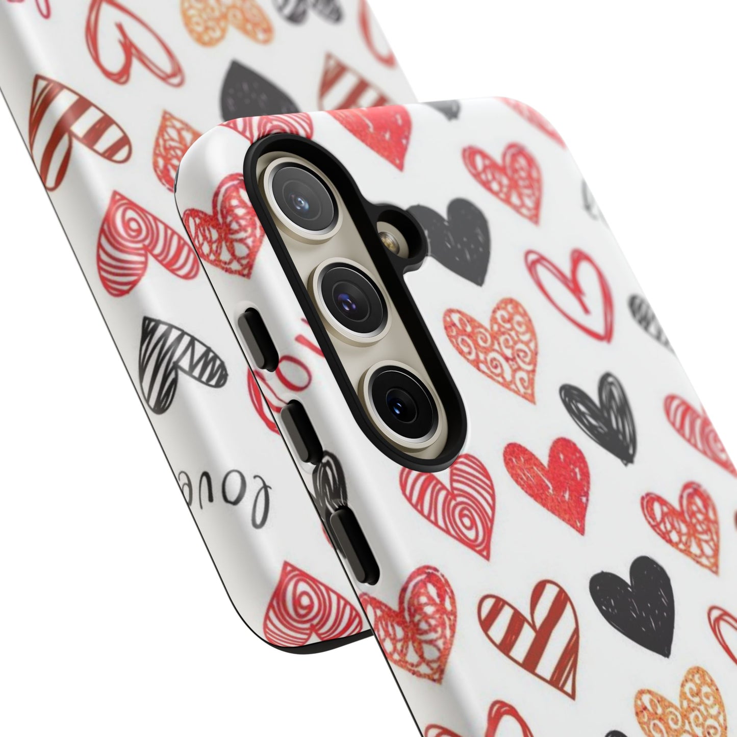 Samsung Galaxy Case: Hand-Drawn Hearts & Love