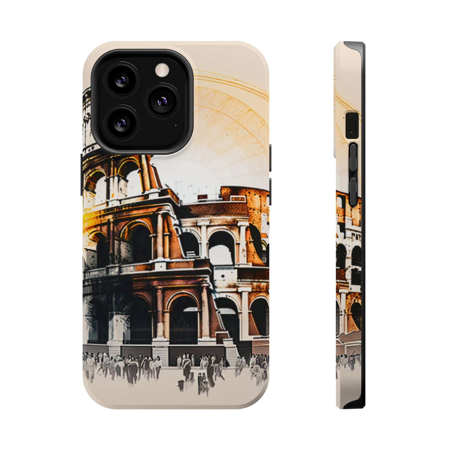 Rome Colosseum MagSafe iPhone Case - Italian Landmark with Wireless Charging Compatibility