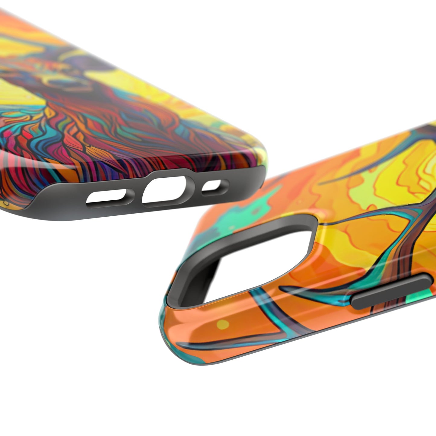 Vibrant Stag in Bloom – MagSafe iPhone Case