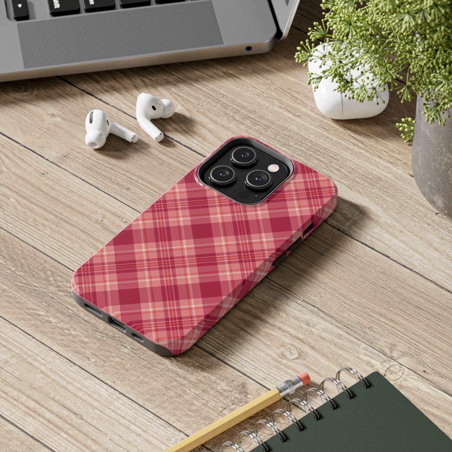 Rustic Red Plaid – iPhone Series Case