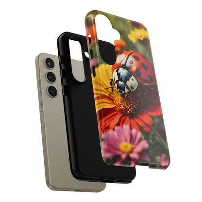 Ladybug on Orange Daisy - Samsung Galaxy Case