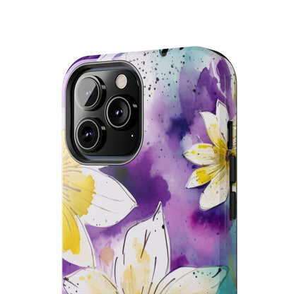 Abstract Floral Watercolor Splash - iPhone Series Case