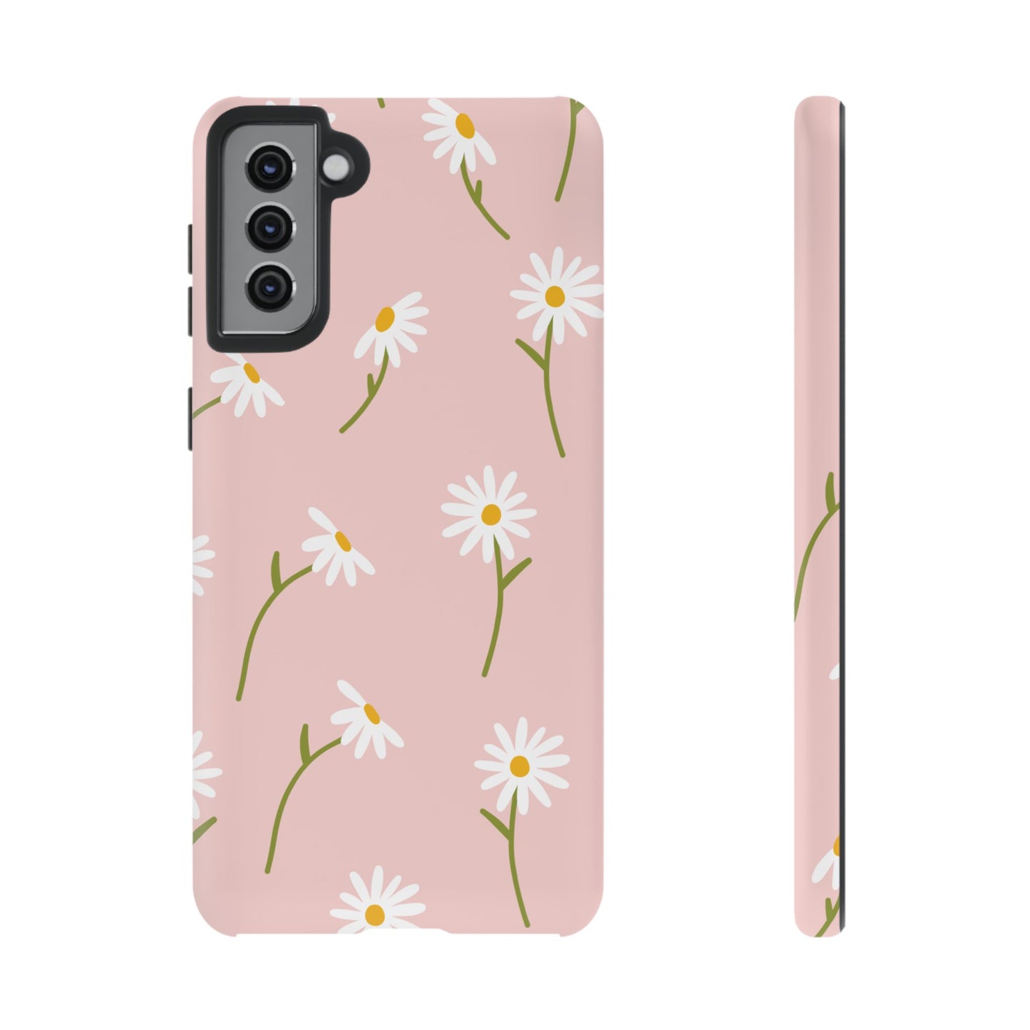 Daisy Delight Tough Samsung Galaxy Case – Cute Floral Design with Dual-Layer Protection