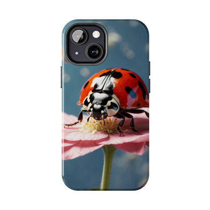 iPhone Case: Floral Ladybug Delight