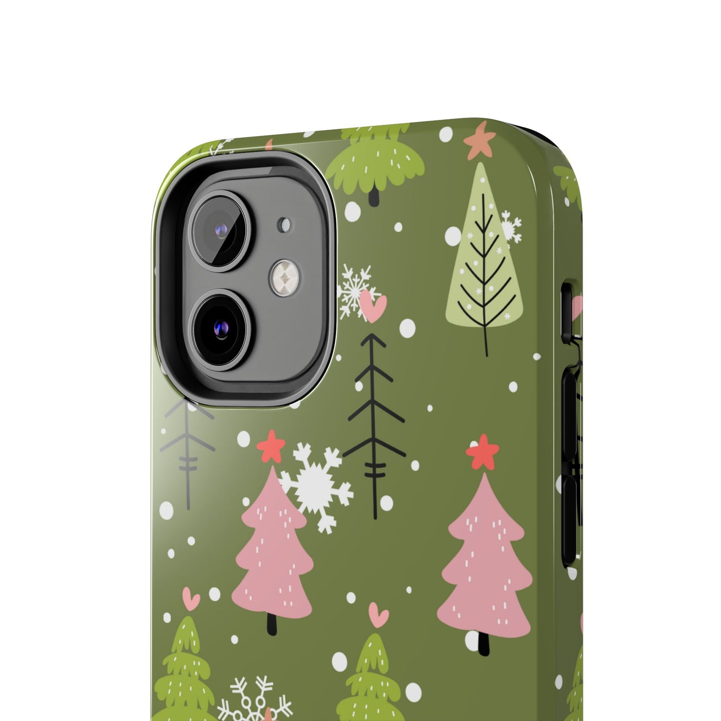 Whimsical Christmas Tree Pattern – iPhone Series Case