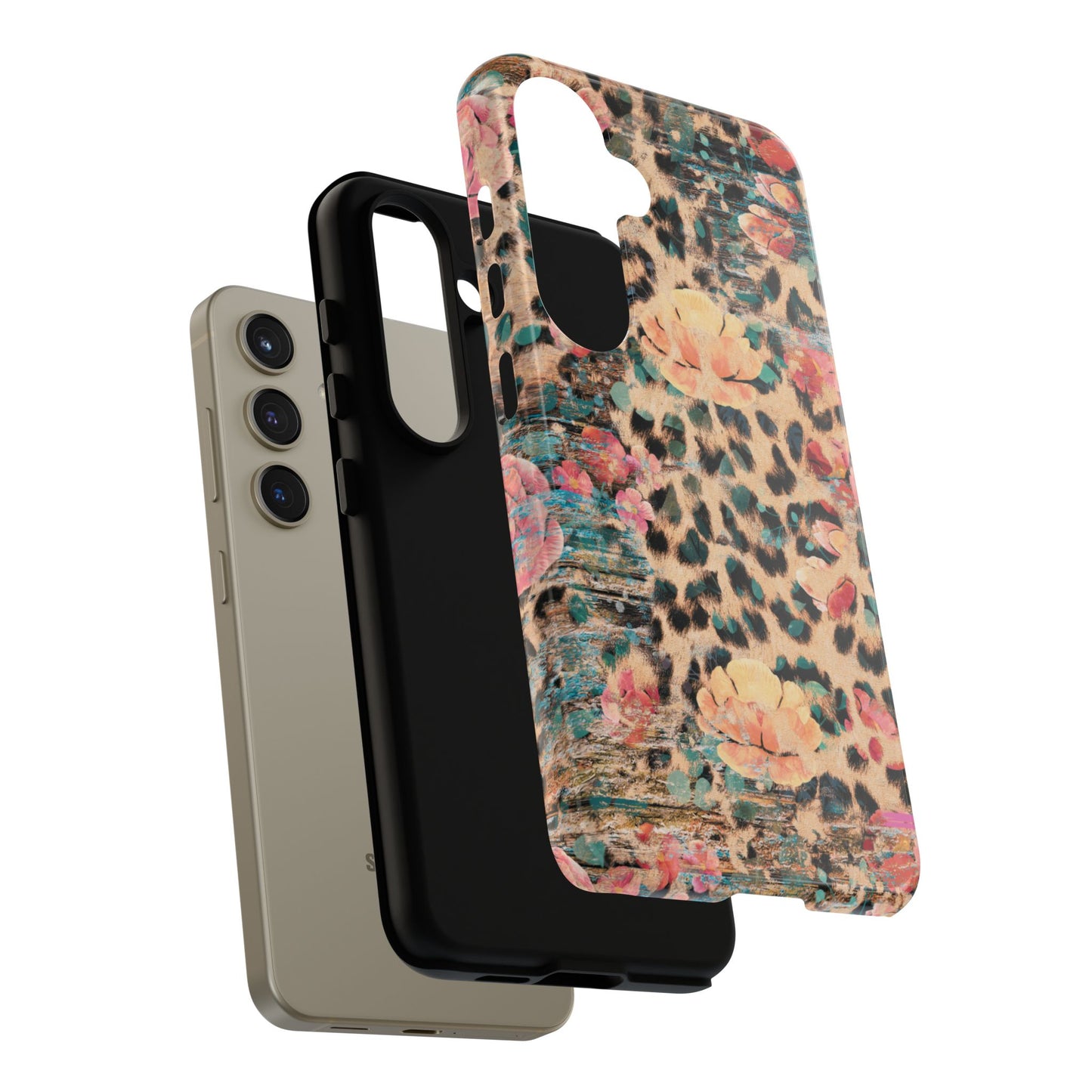 Rustic Floral Leopard - Samsung Galaxy Series Case