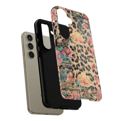 Rustic Floral Leopard - Samsung Galaxy Series Case