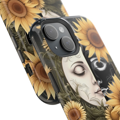 Sunflower Moon and Stars MagSafe Case – Ethereal Art