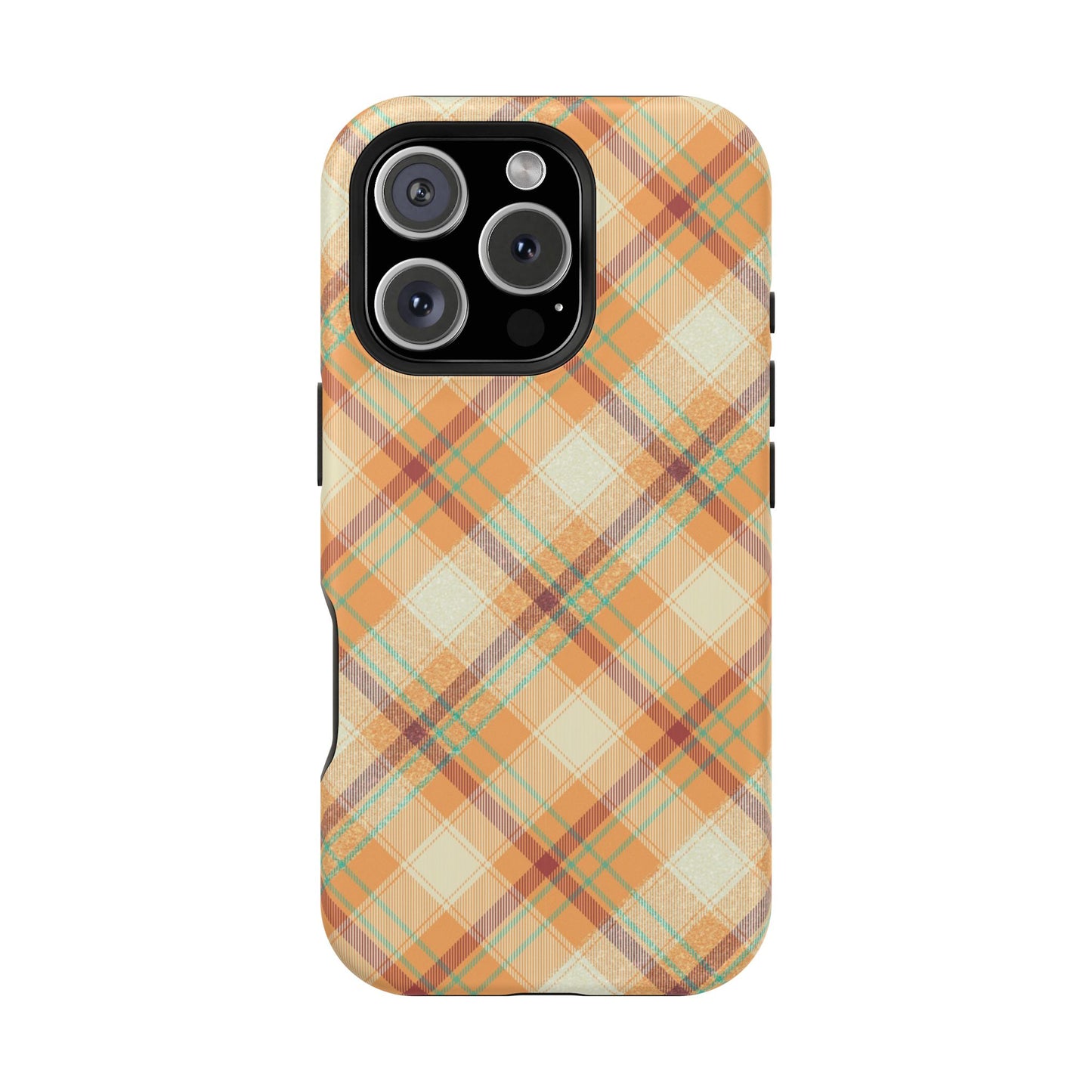 MagSafe Case - Warm Autumn Plaid Design