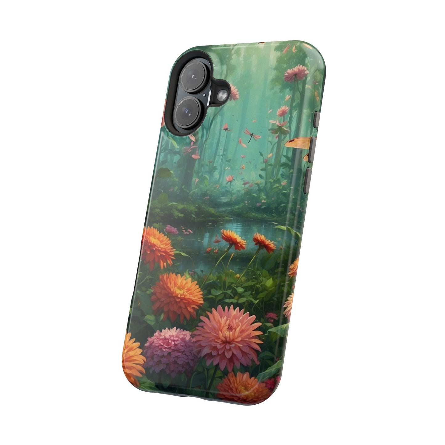 Enchanted Forest Dragonflies & Blossoms – MagSafe iPhone Series Case