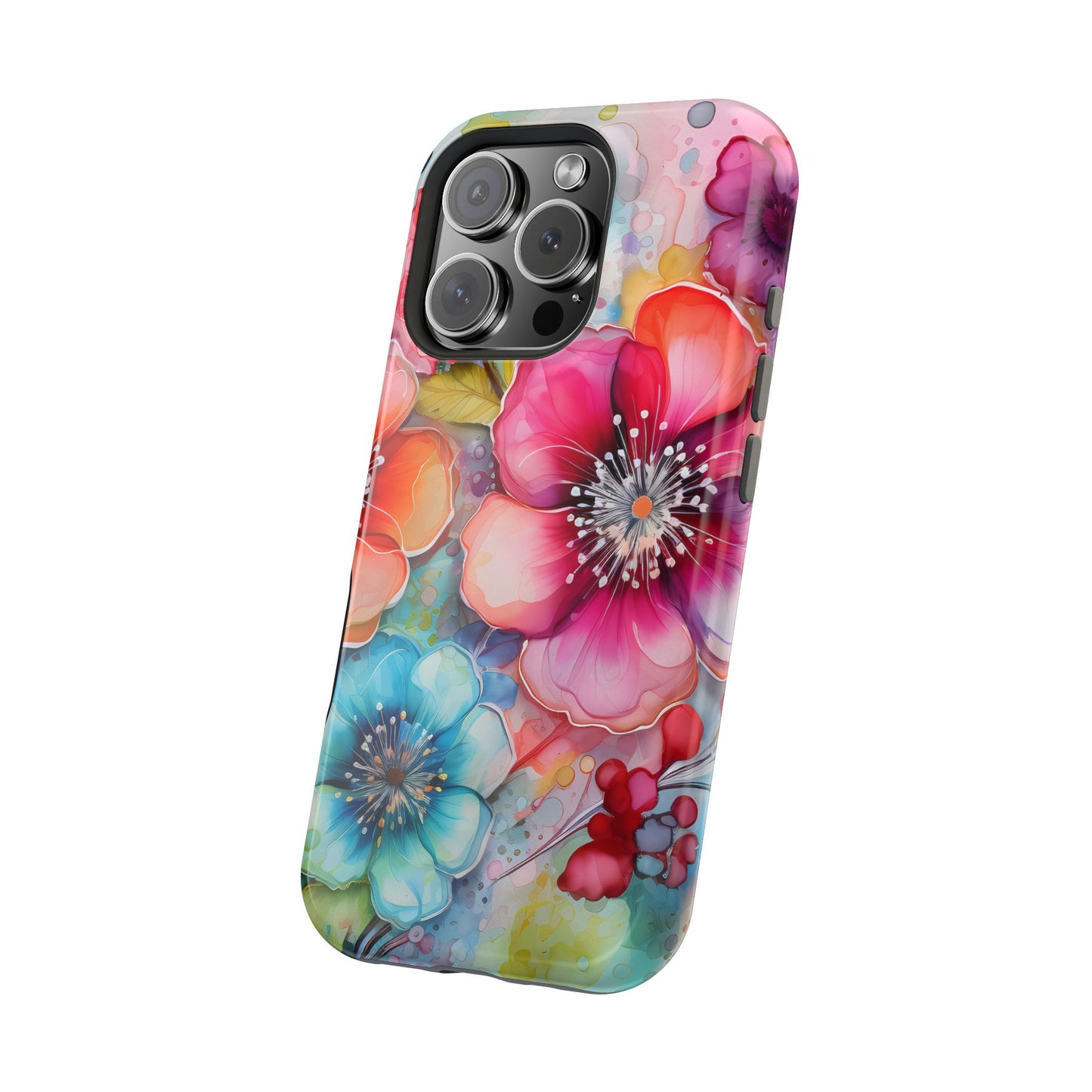 Vibrant Watercolor Floral Garden - MagSafe iPhone Series Case