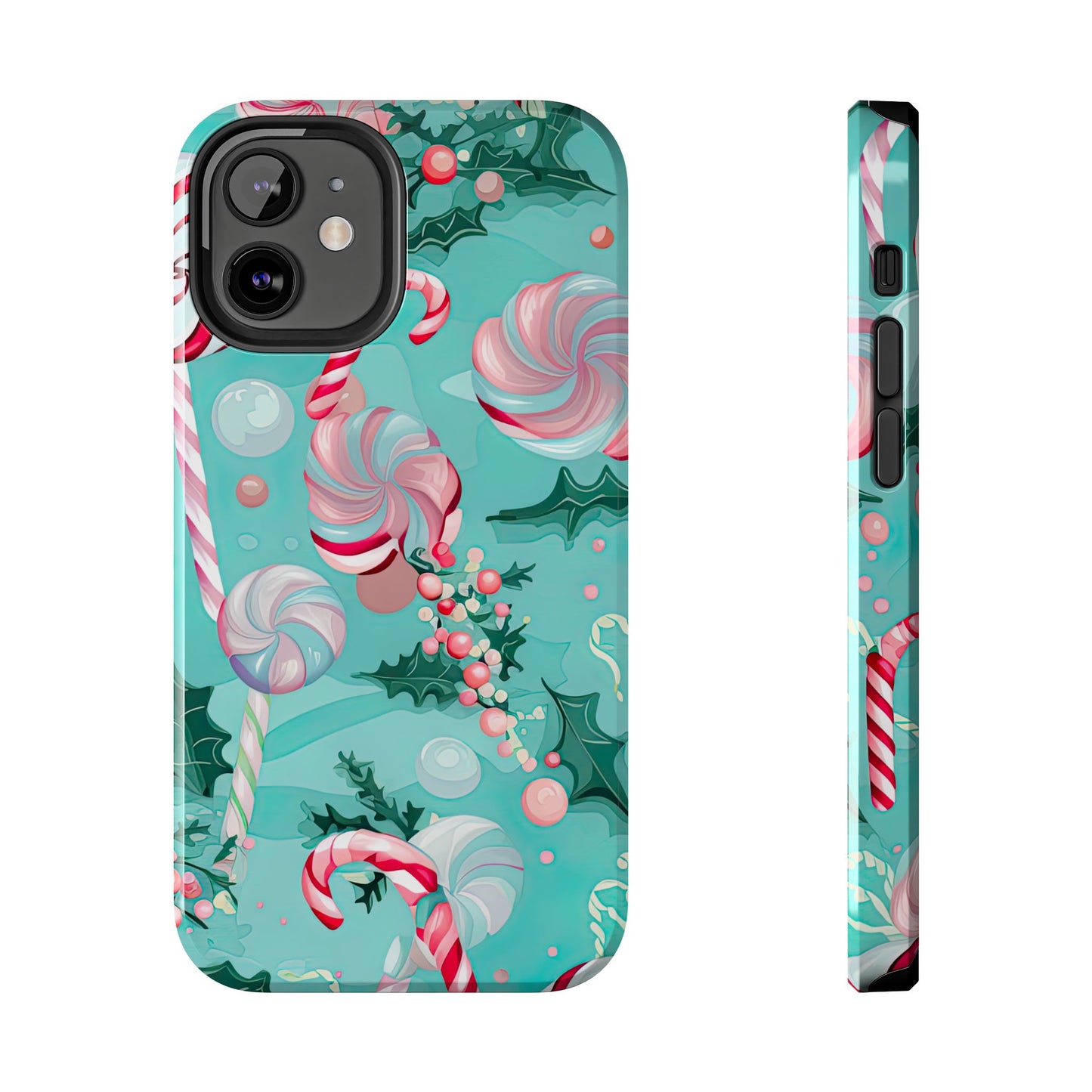 Candy Cane & Peppermint Holiday Delight – iPhone Series Case