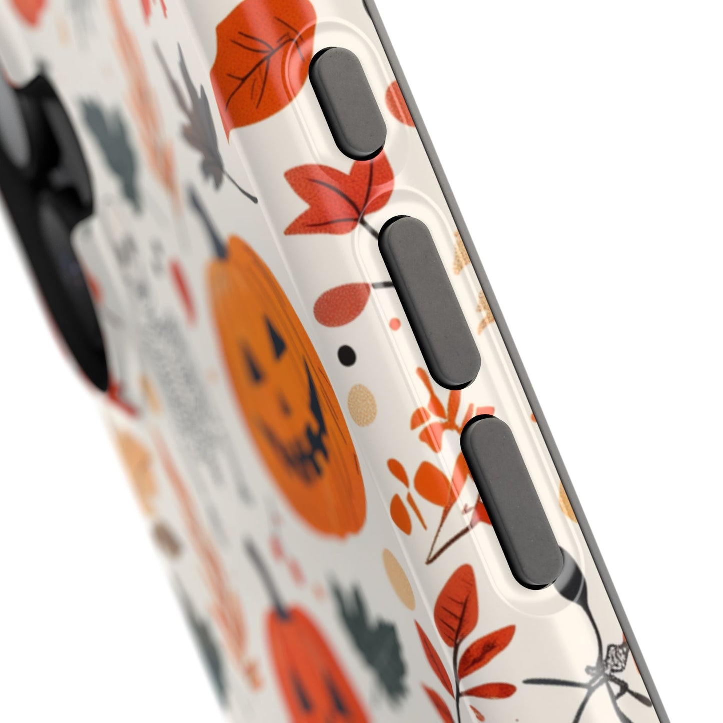 Halloween Pumpkin & Skeleton MagSafe iPhone Case – Spooky Autumn Design