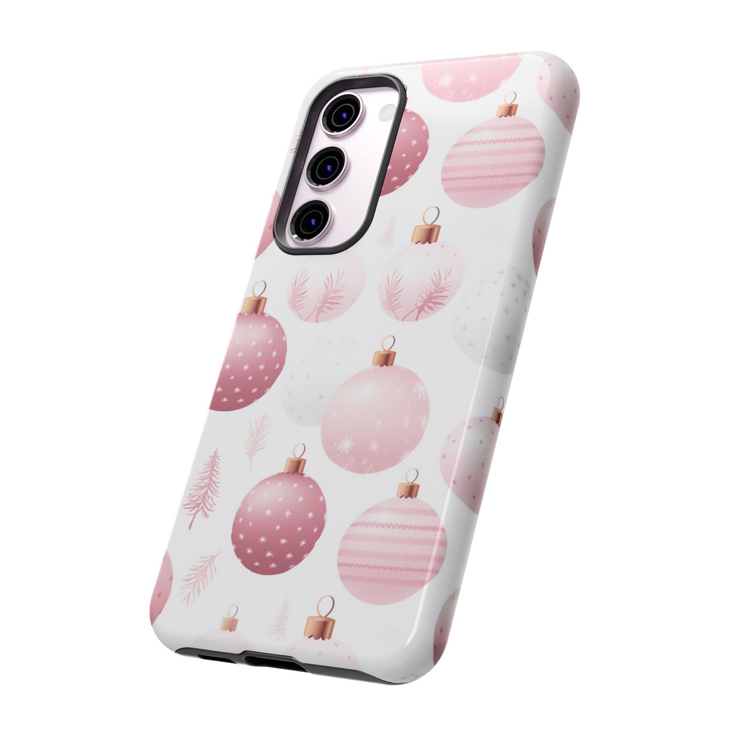 Samsung Galaxy Case: Merry in Pink – Christmas Balls