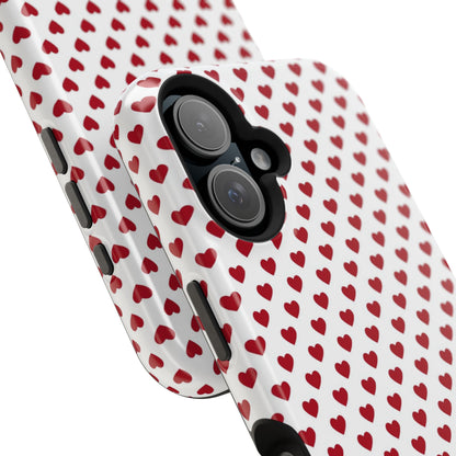 Red Hot Hearts MagSafe iPhone Case