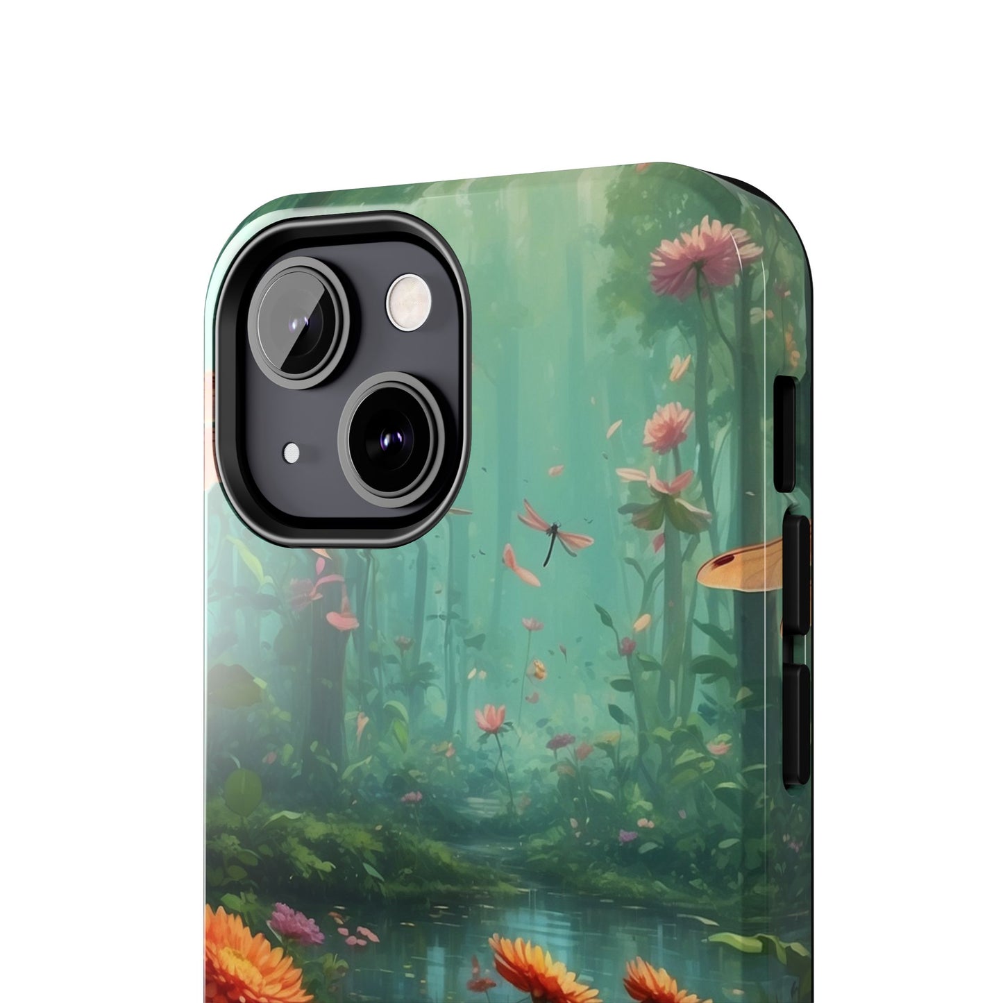 Enchanted Forest Dragonflies & Blossoms – iPhone Series Case