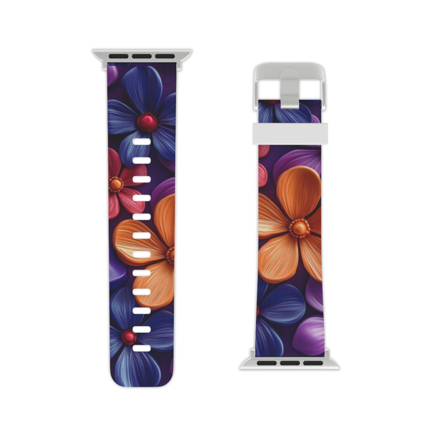 Bold Floral 3D Apple Watch Band