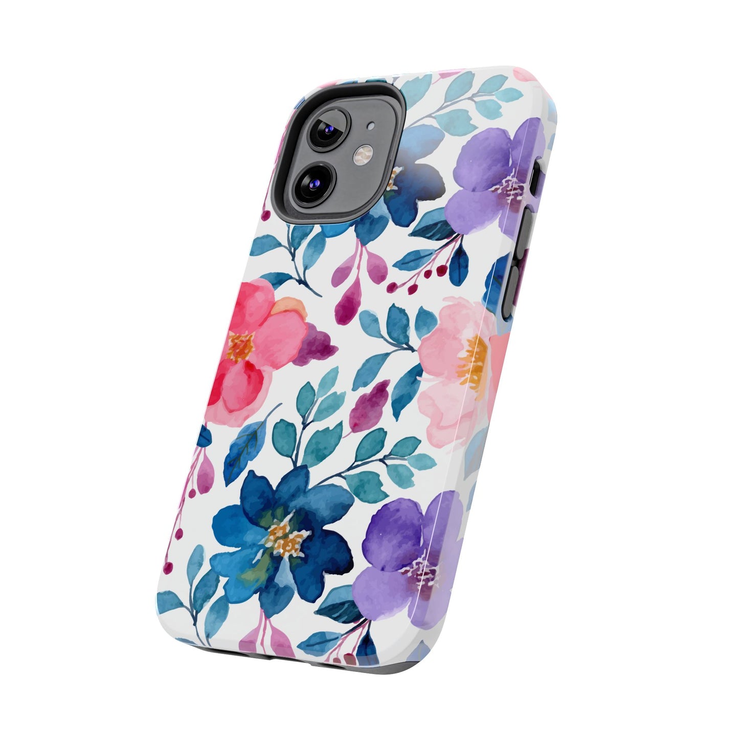 Mystic Bloom – iPhone Case with Elegant Watercolor Floral Design