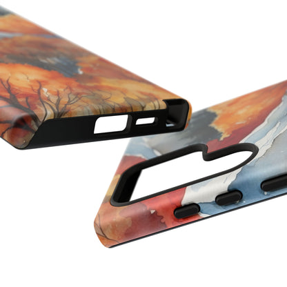 Autumn Mountain Forest Watercolor - Samsung Galaxy Case