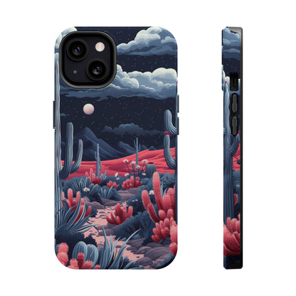 Moonlit Saguaro iPhone Case