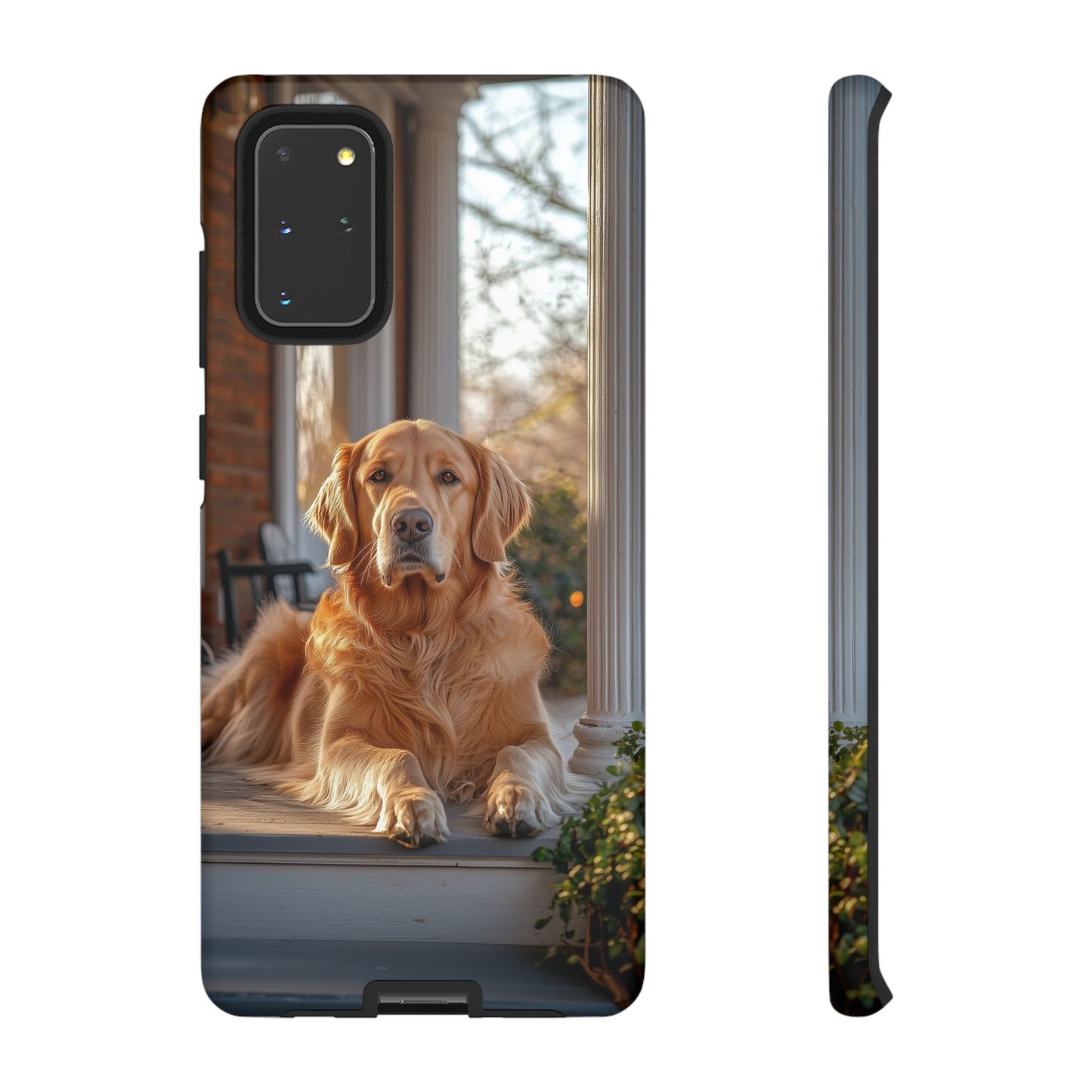 Golden Retriever on Porch - Samsung Galaxy Series Case