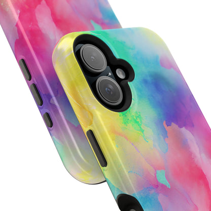 Pastel Watercolor Dream MagSafe iPhone Case – Slim Profile, Glossy Finish