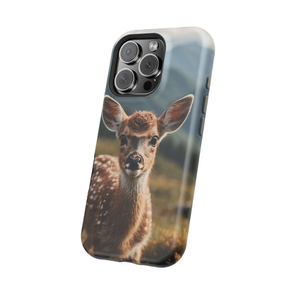 Gentle Fawn in Mountain Meadows MagSafe iPhone Case