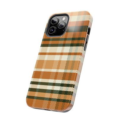 MagSafe Case - Pumpkin Spice Plaid Design