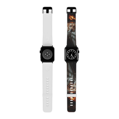 Cozy Labrador by Fireplace Apple Watch Band