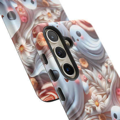 Clay Ghosts Phone Case - Whimsical Floral Protection