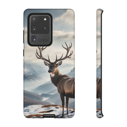 Alpine Majesty: Stag in Snow – Samsung Galaxy Case