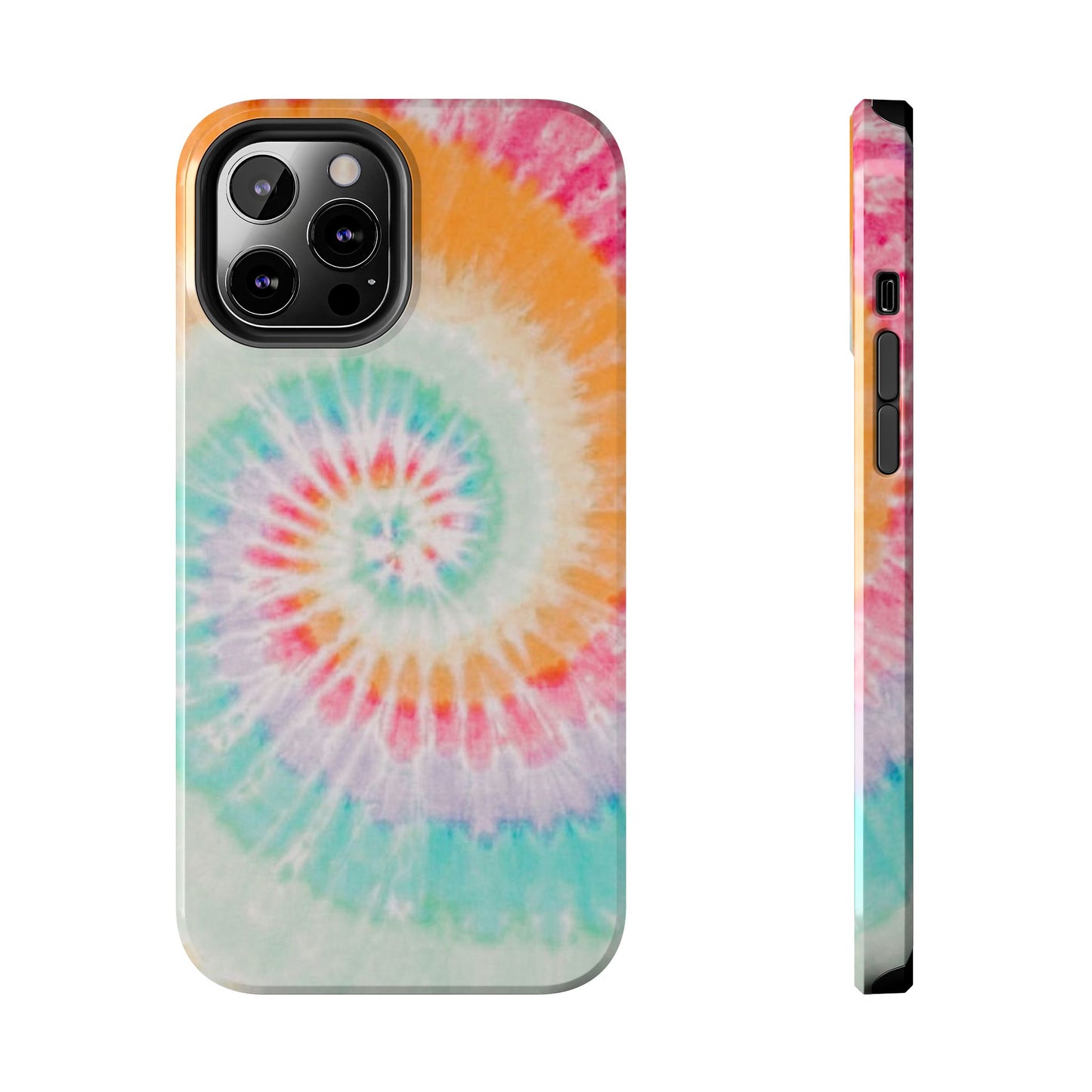 Pastel Swirl Tie-Dye iPhone Case – Soft & Minimalistic Style