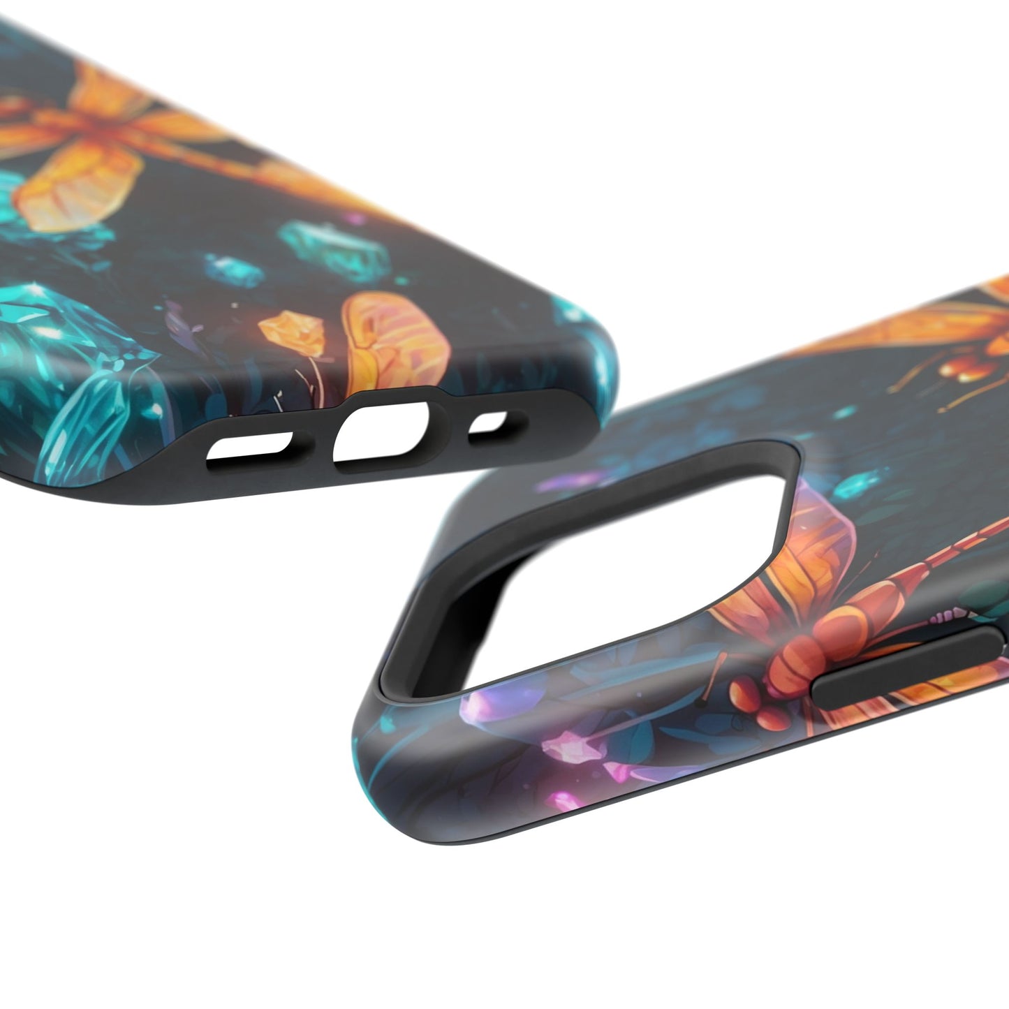 Mystical Dragonflies & Crystals – MagSafe iPhone Series Case