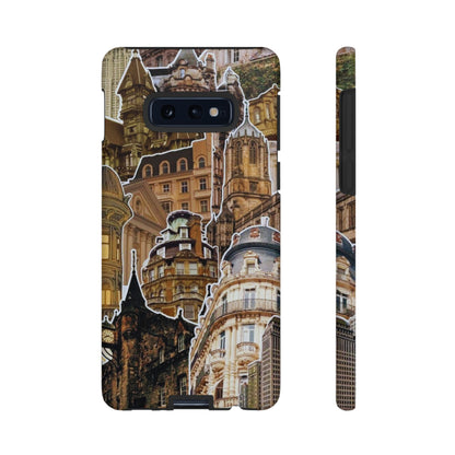 Vintage Architectural Collage Samsung Galaxy Case – Tough Dual-Layer Protection with Matte Finish