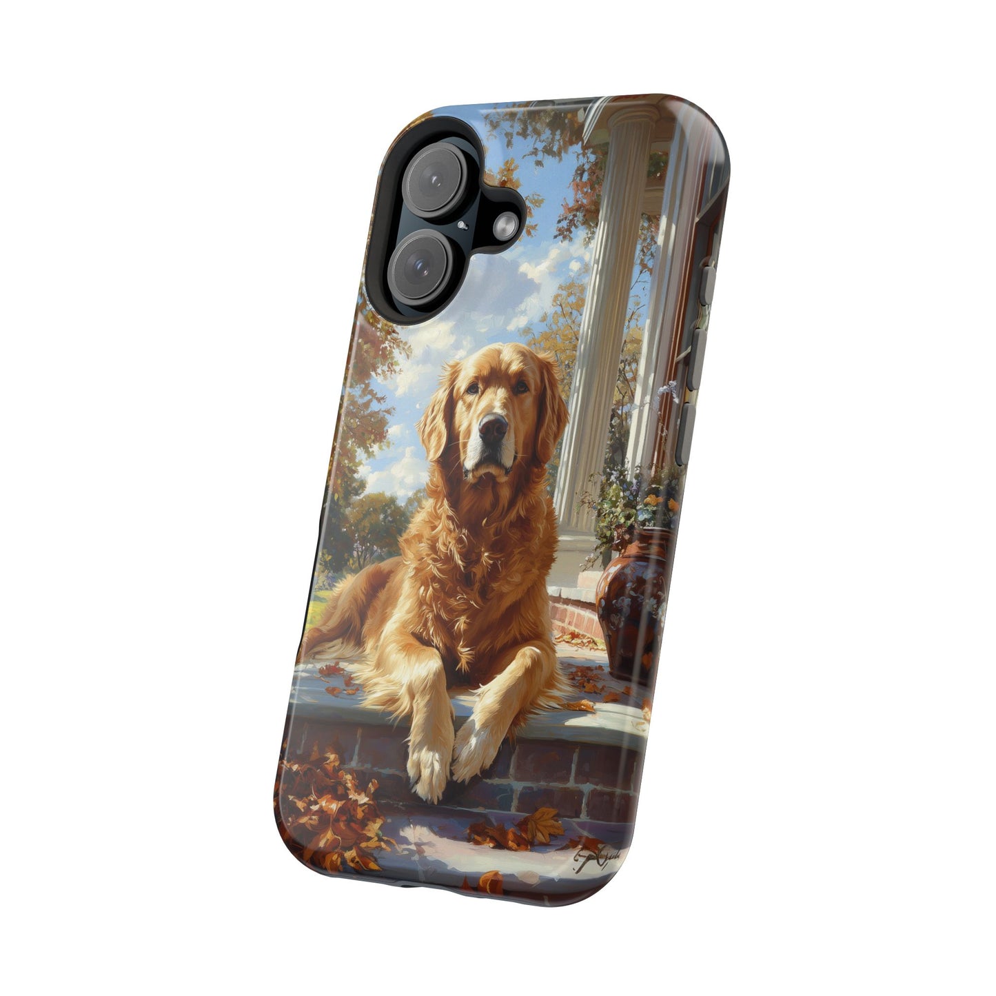 Golden Retriever Autumn Serenity - MagSafe iPhone Series Case