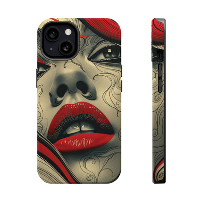 Bold Beauty Red Lips iPhone Case