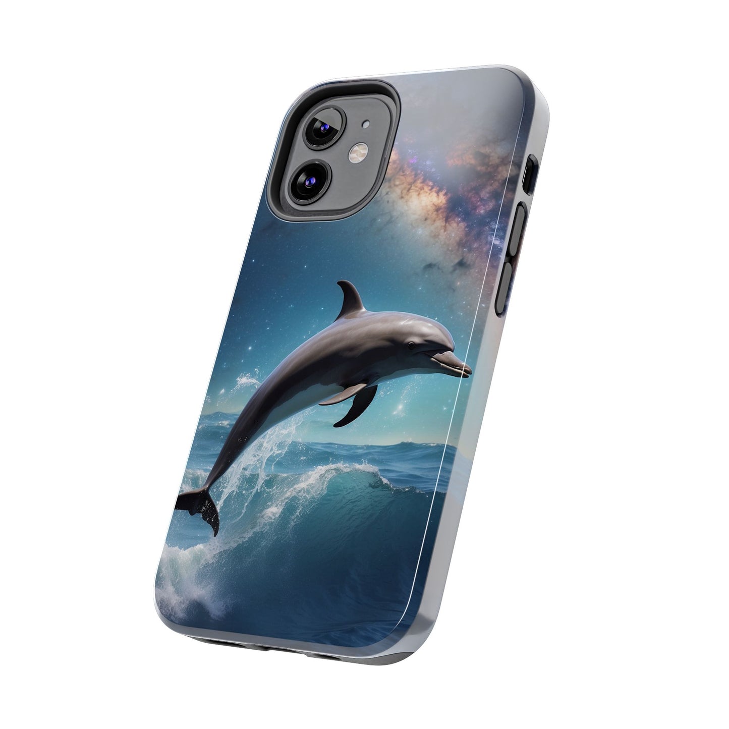 Dolphin Galaxy Splash - iPhone Case