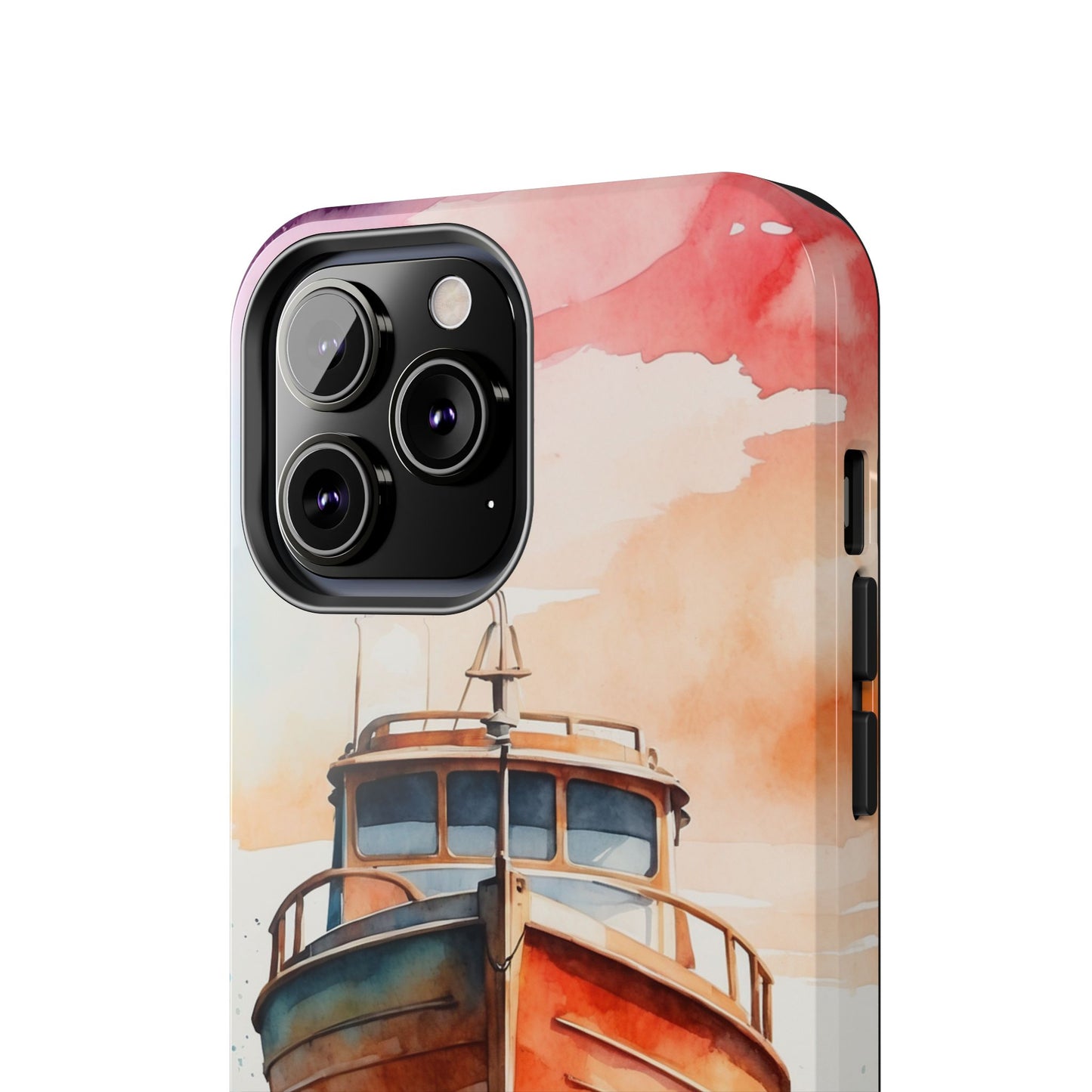 Sunset Sail Watercolor Boat – iPhone Series Case