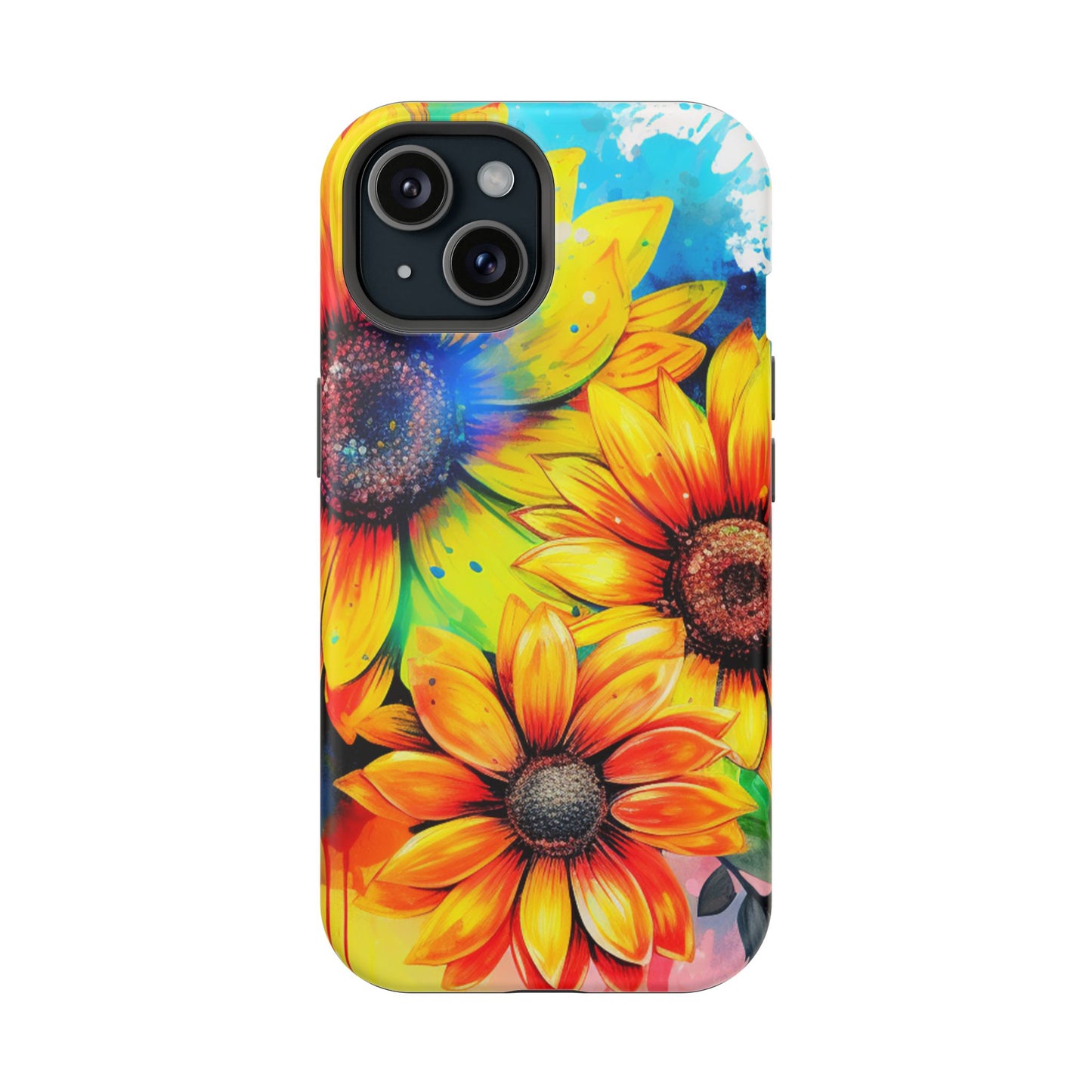 Vibrant Sunflower Splash - MagSafe iPhone Series Case