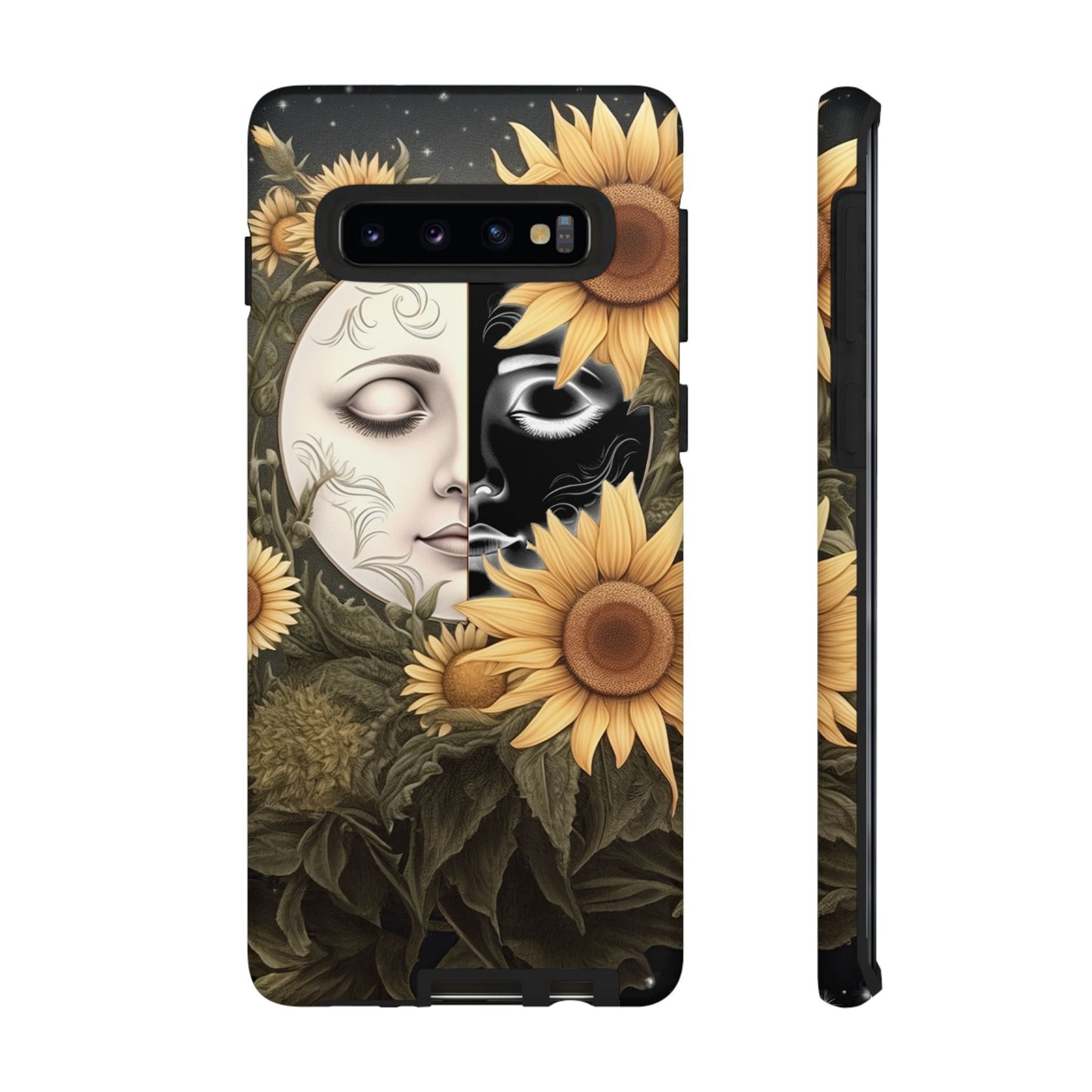 Sunflower Moon and Stars Samsung Galaxy Case – Ethereal Art Design