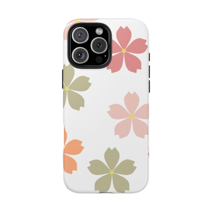 Pastel Sakura Blossom Tough iPhone Case – Durable Design with Soft Matte Finish