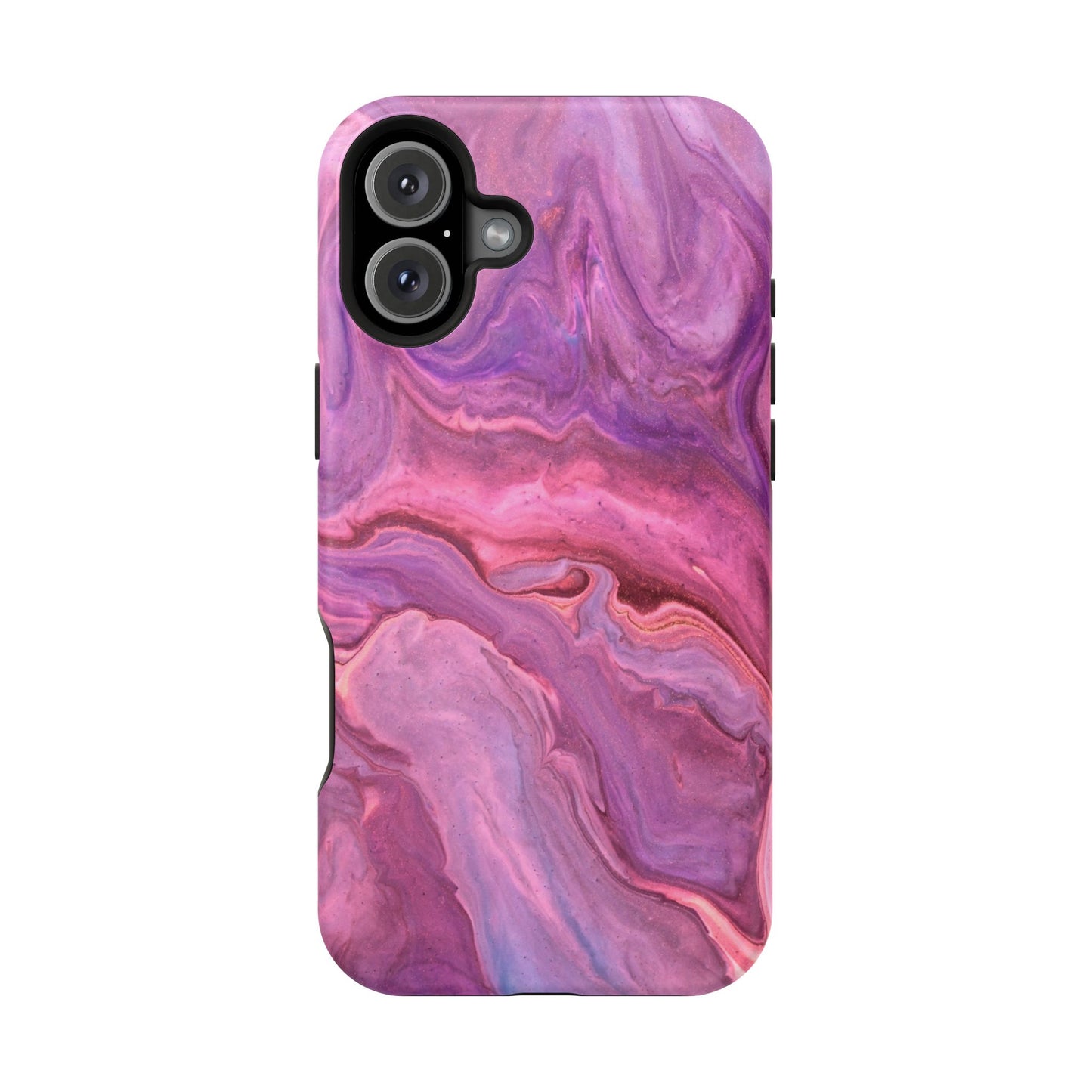 Lavender Dreamscape – MagSafe Case with Abstract Purple & Pink Marble Art