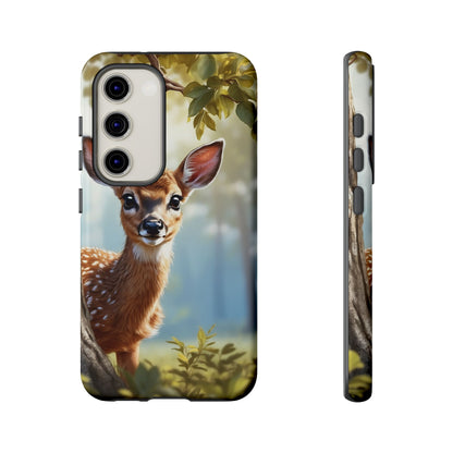 Whimsical Fawn in a Sunlit Forest Samsung Galaxy Case