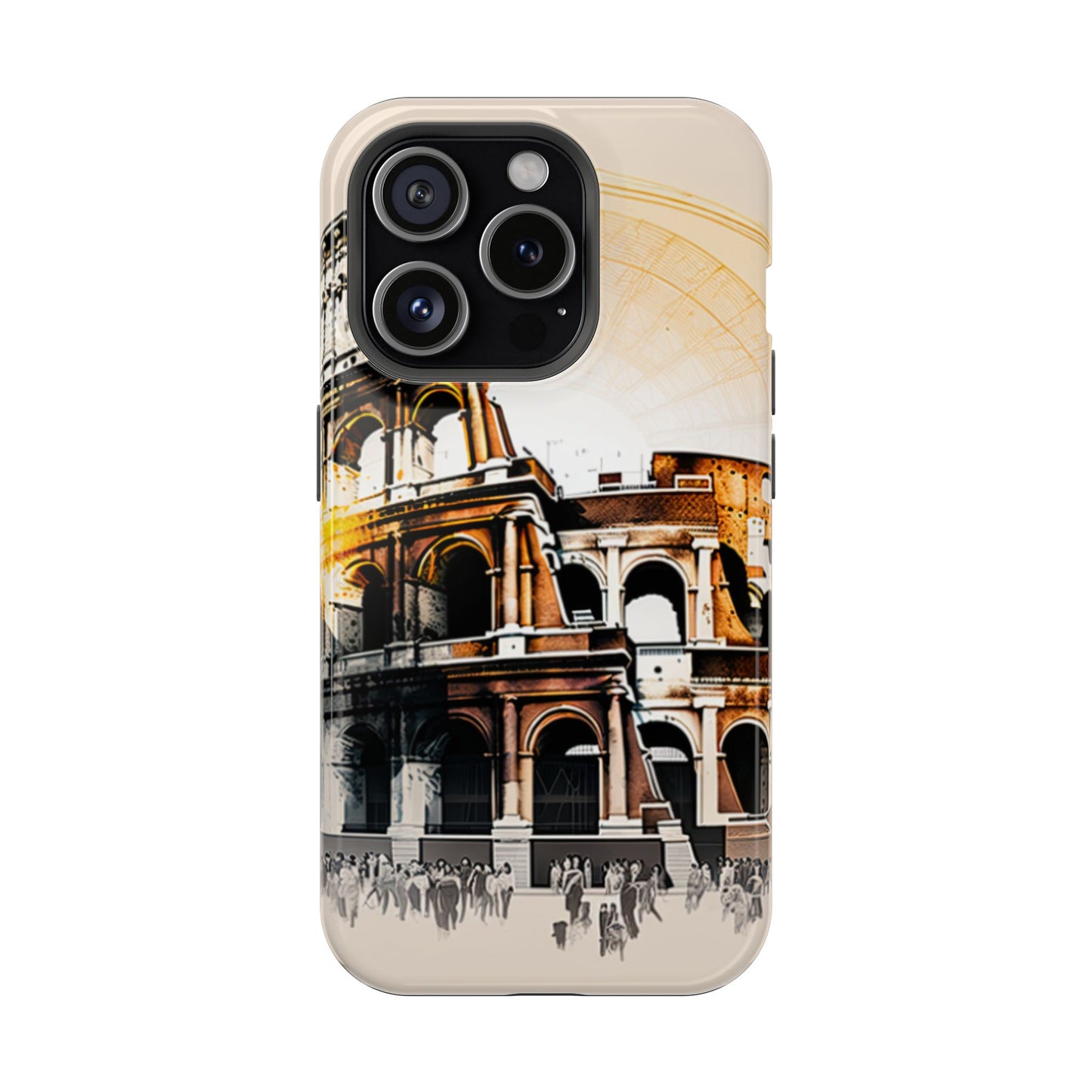 Rome Colosseum MagSafe iPhone Case - Italian Landmark with Wireless Charging Compatibility