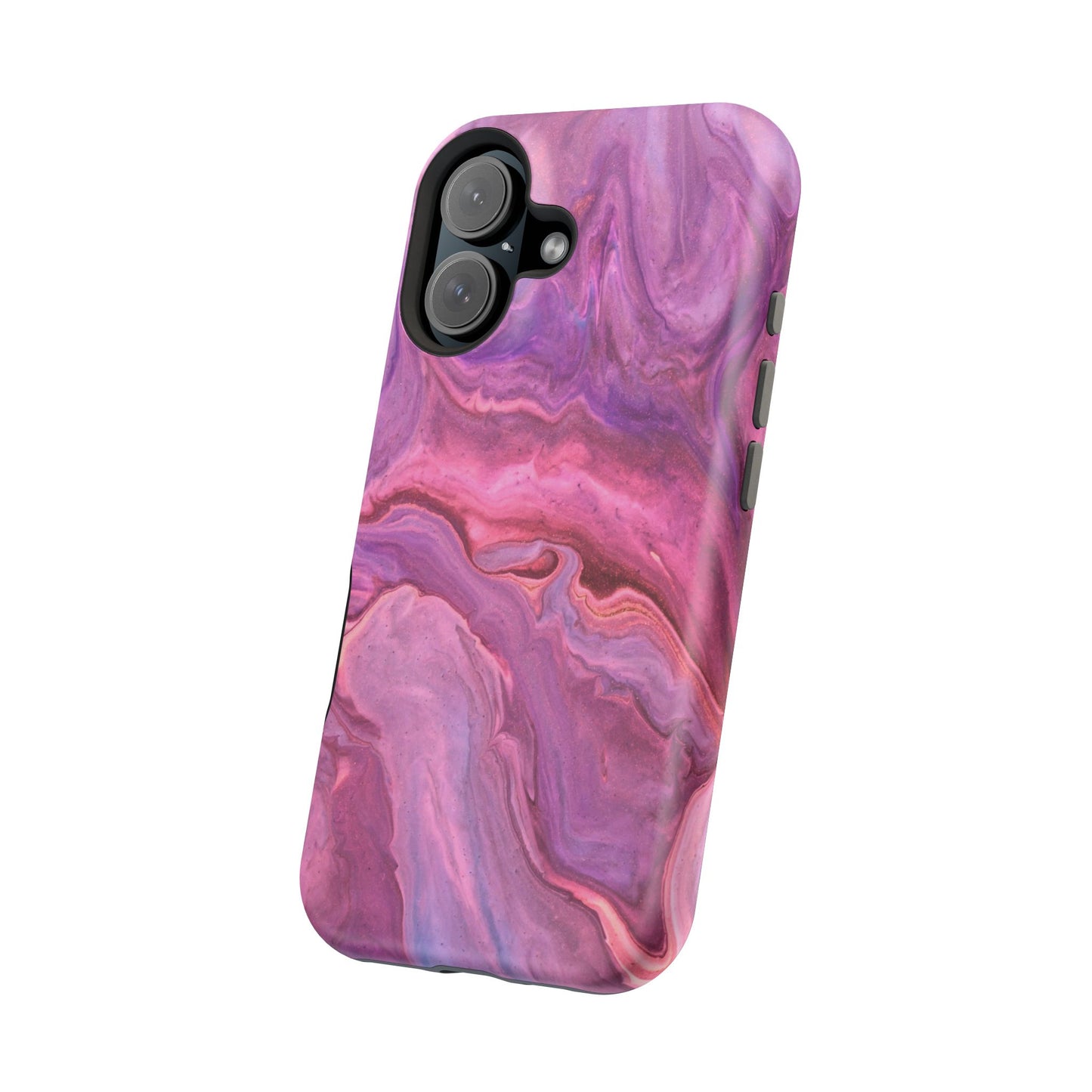 Lavender Dreamscape – MagSafe Case with Abstract Purple & Pink Marble Art