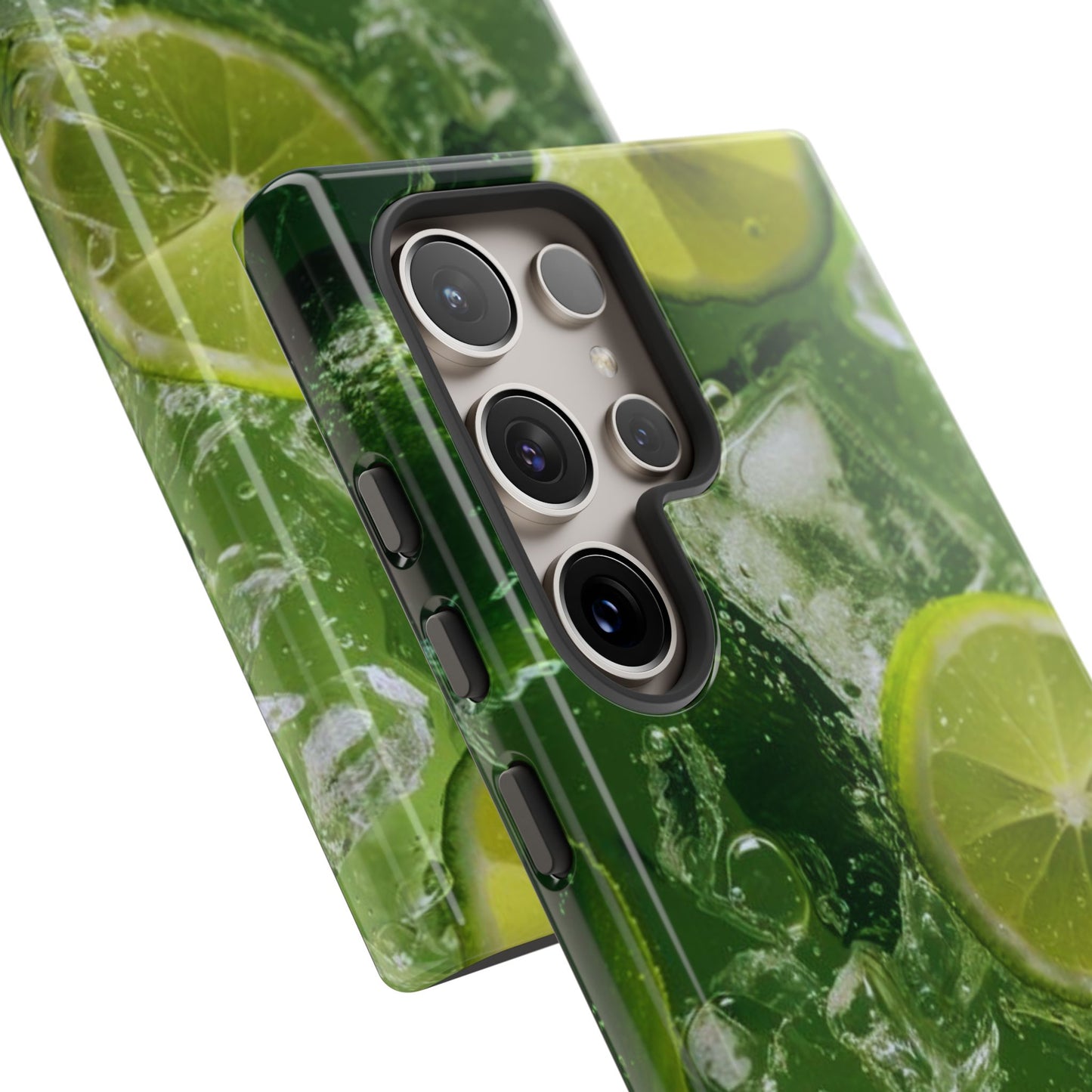 Refreshing Lime Splash Samsung Galaxy Case – Tough Protection, Vivid Dual-Layer Design