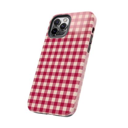 Vintage Red Gingham Check – iPhone Series Case