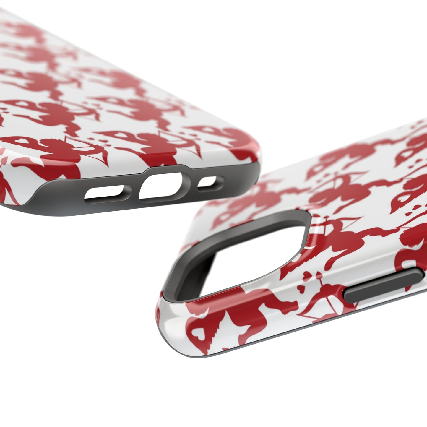 Red Cupid Love Pattern MagSafe Case