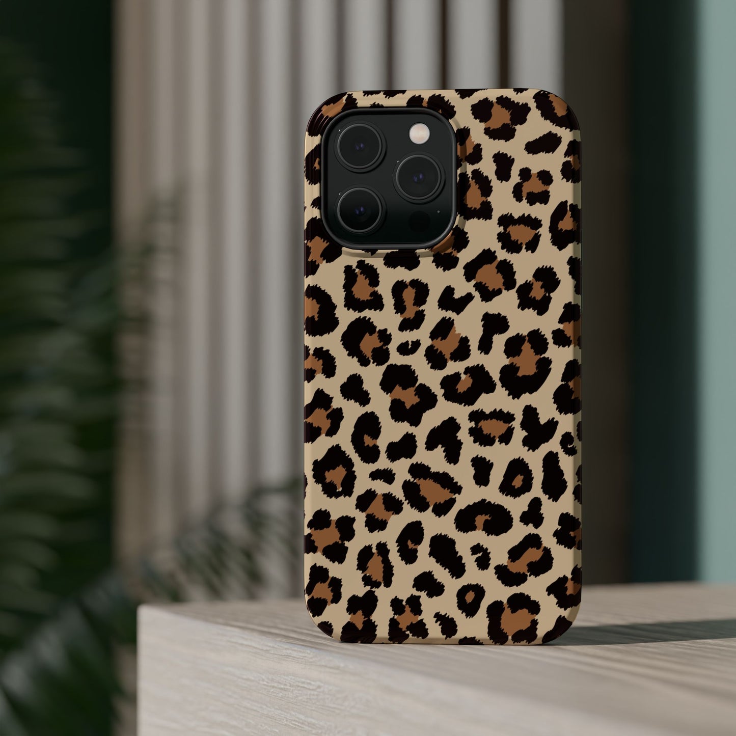 Wild Leopard Print Tough MagSafe iPhone Case – Bold Animal Pattern Design with Dual-Layer Protection